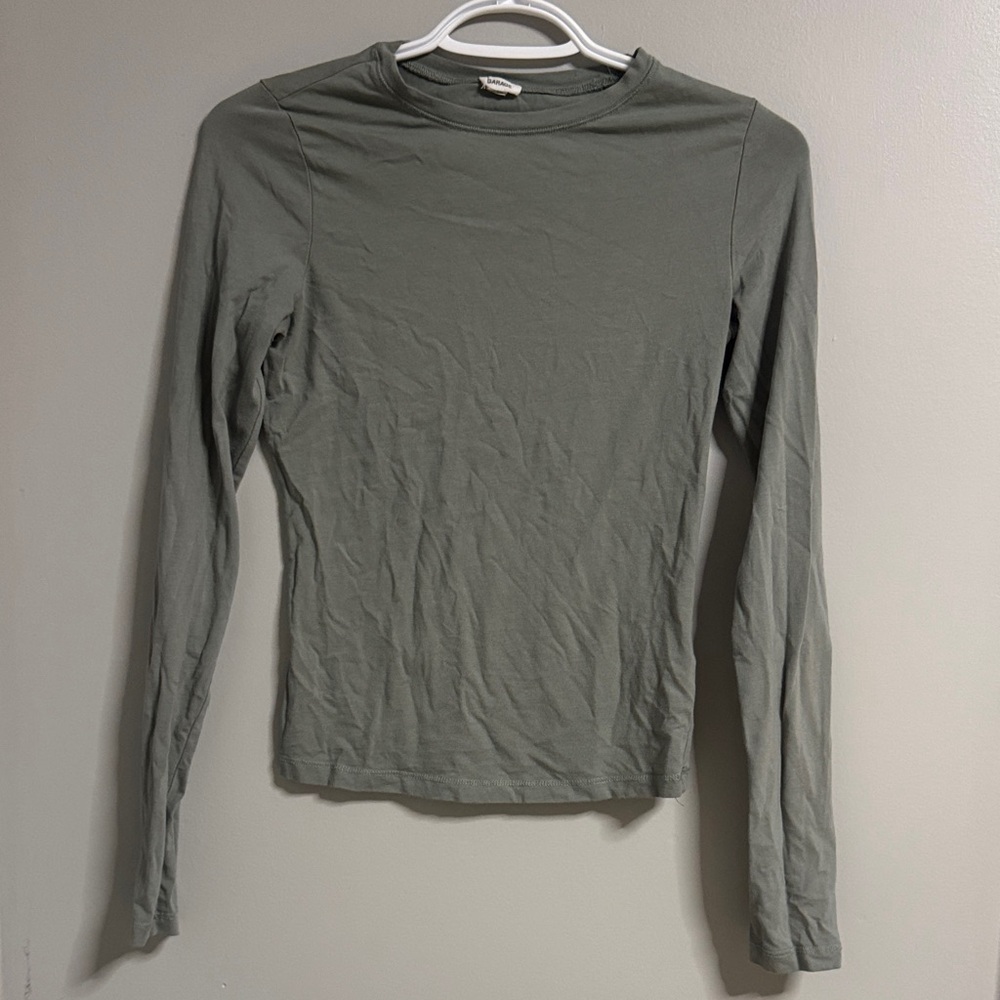 Garage Estelle Crewneck Shirt - Sage Green